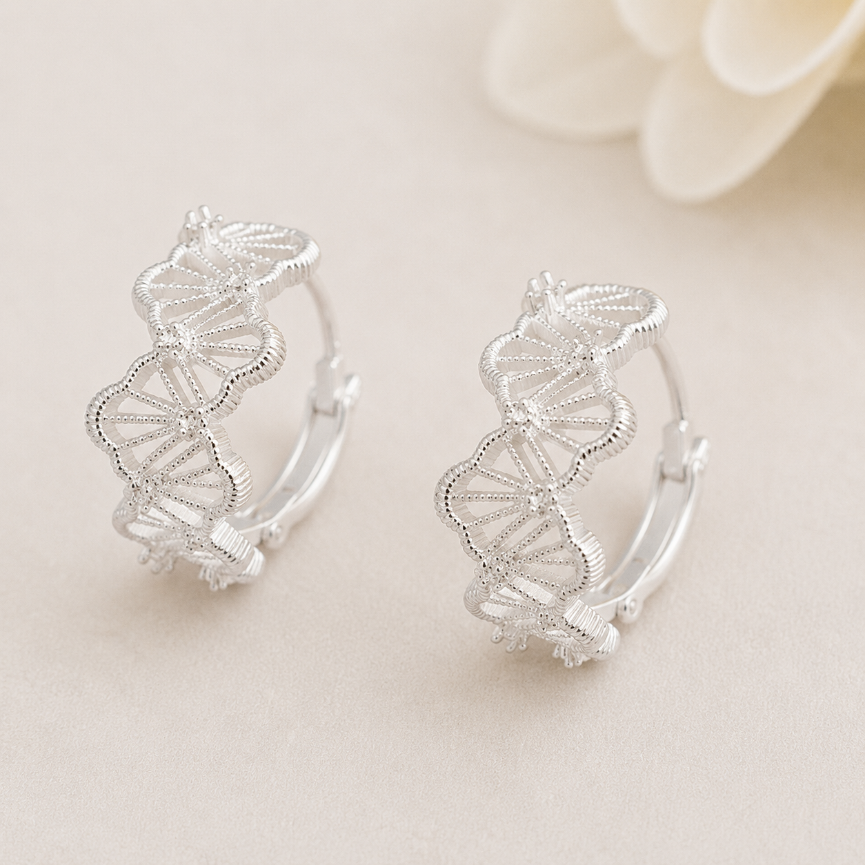 Silver Keepsake Earrings