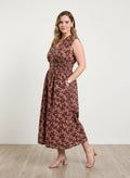 Autumn Bloom Midi Dress