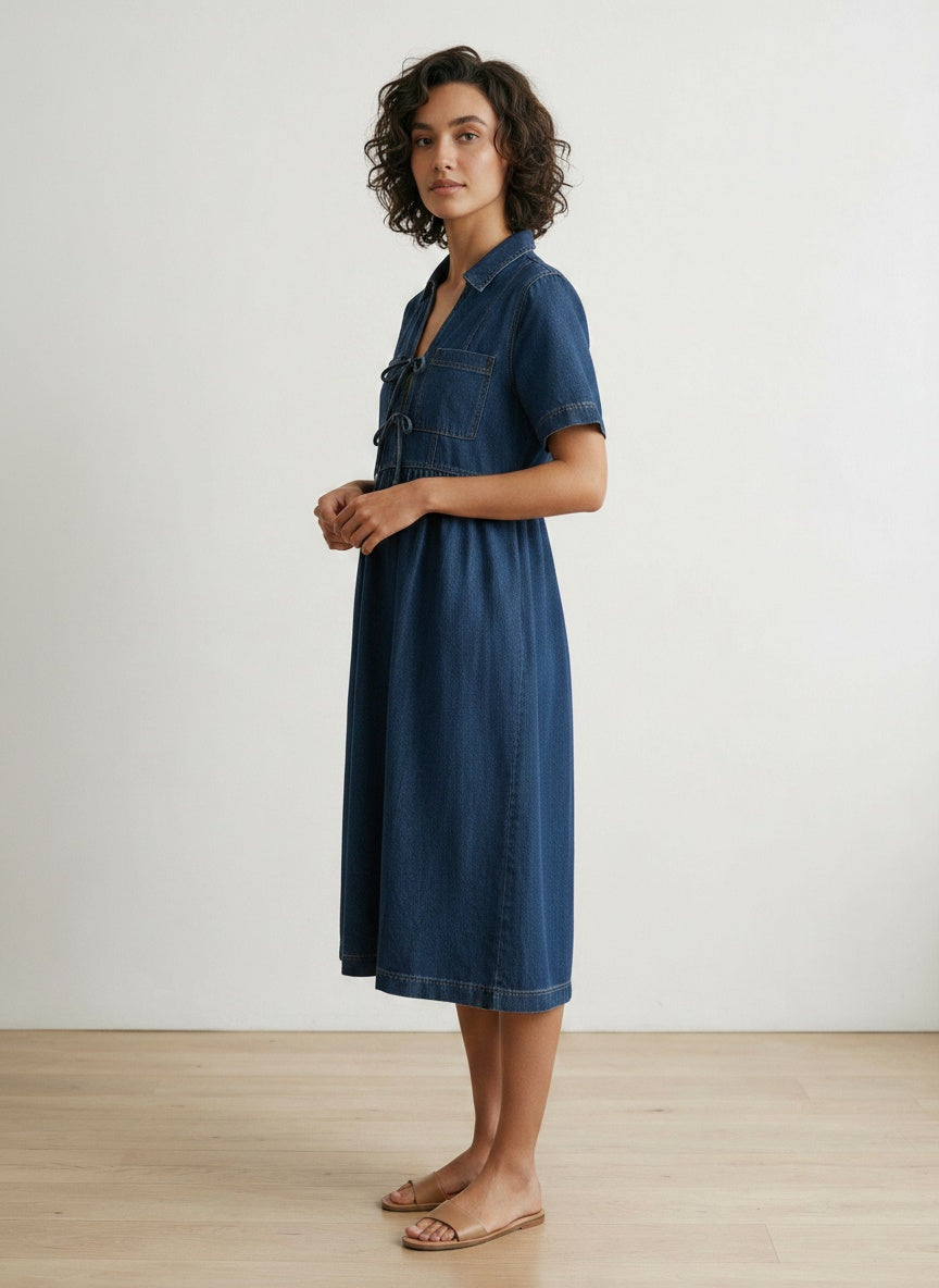 The Harper Denim Dress