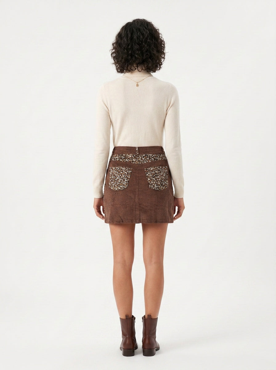 Wildflower Patch Cord Skirt