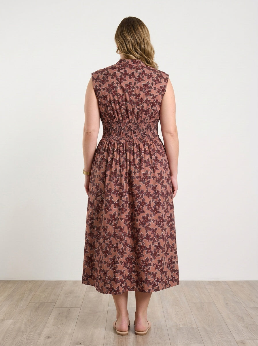 Autumn Bloom Midi Dress