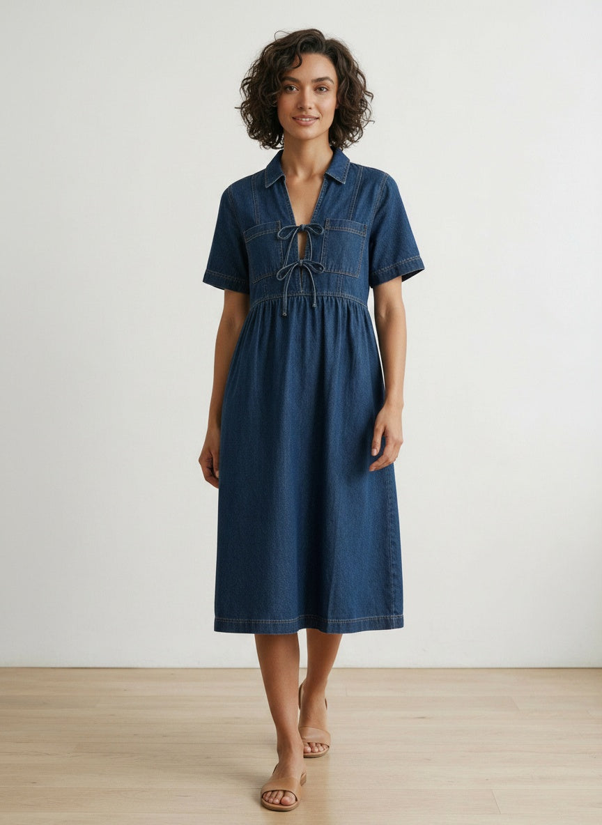 The Harper Denim Dress