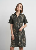 Olive Grove Embroidered Dress