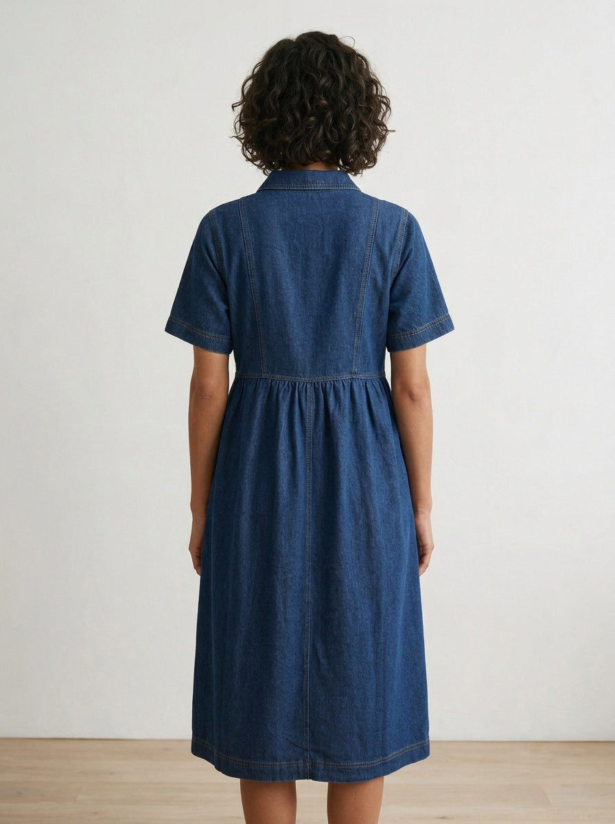 The Harper Denim Dress