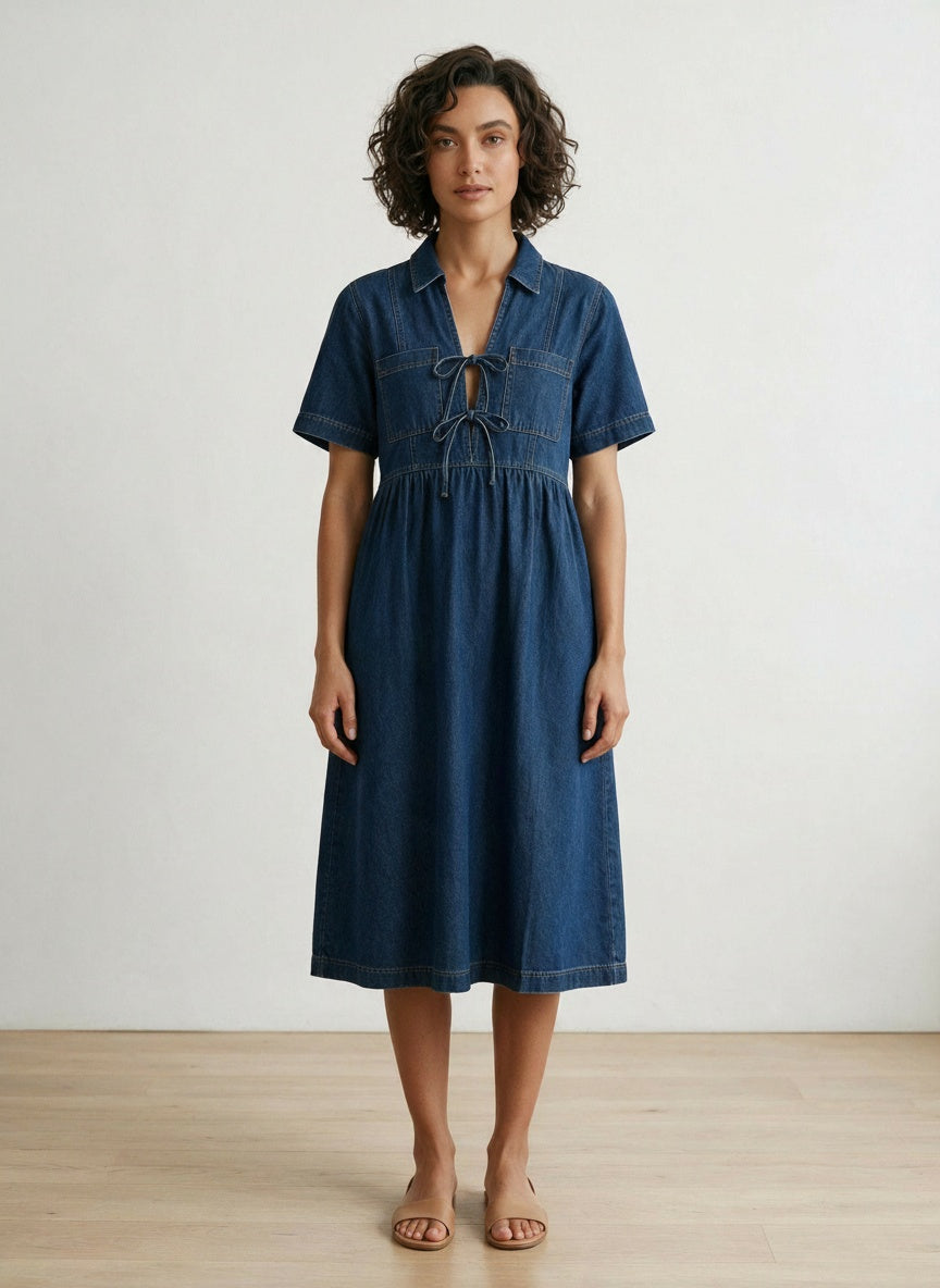 The Harper Denim Dress
